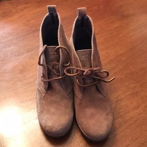 Sperry Suede Bootie with wedge